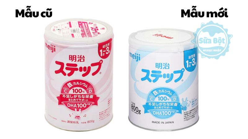 Sữa Meiji 1-3 nội địa Nhật 800g (1 - 3 tuổi) mẫu cũ và mẫu mới Sữa Meiji 1-3 nội địa Nhật 800g (1 - 3 tuổi) mẫu cũ và mẫu mới