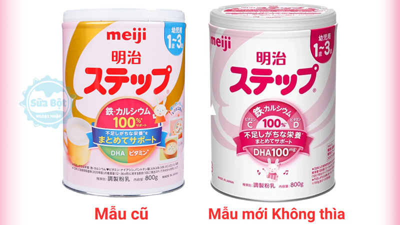 Sữa Meiji 1-3 mẫu mới năm 2023 có một vài điểm khác với mẫu cũ
