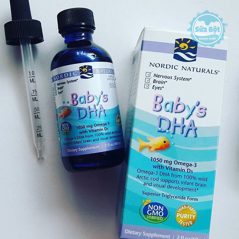 Nordic Naturals Baby DHA with Vitamin D3 60ml được sản xuất tại Mỹ