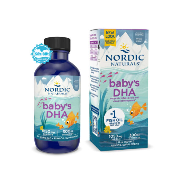 Giọt uống Nordic Naturals Baby DHA with Vitamin D3 60ml