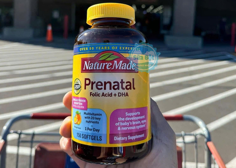 Nature Made Prenatal Multi + DHA vitamin cho bà bầu