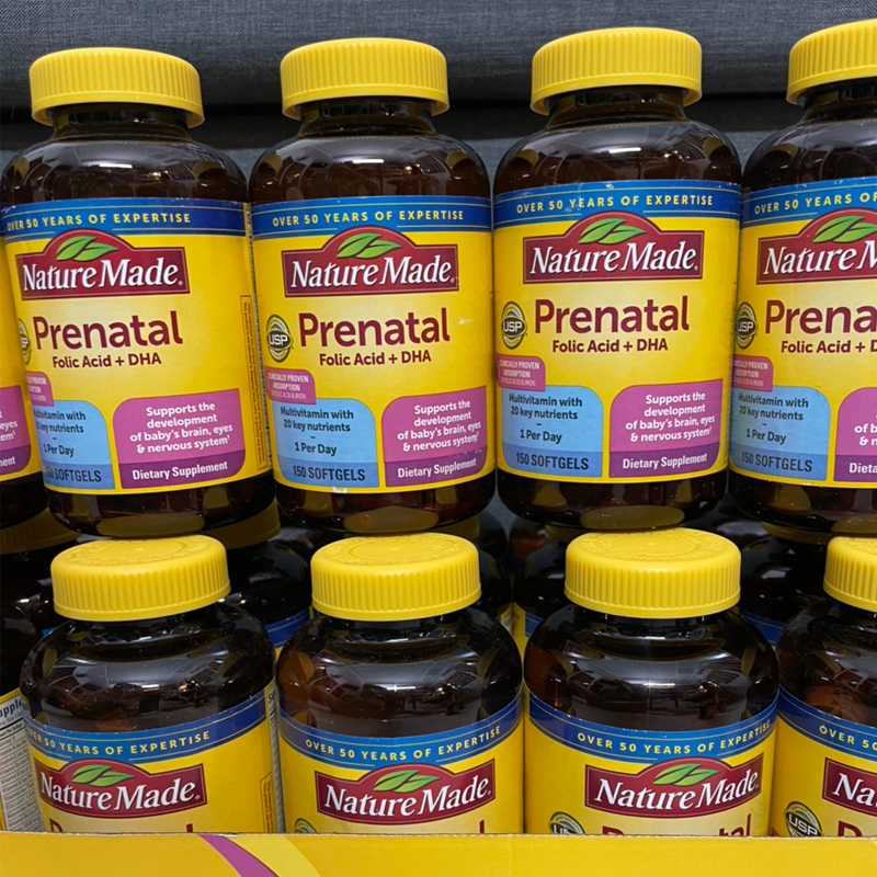 Nature Made Prenatal Multi + DHA vitamin cho bà bầu