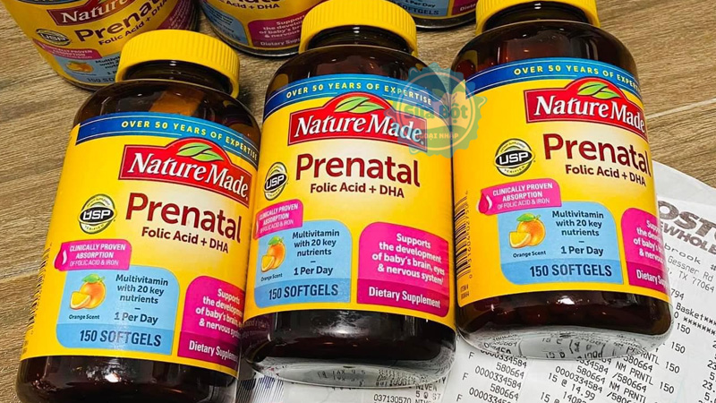 Nature Made Prenatal Multi + DHA mỗi ngày dùng 1 viên