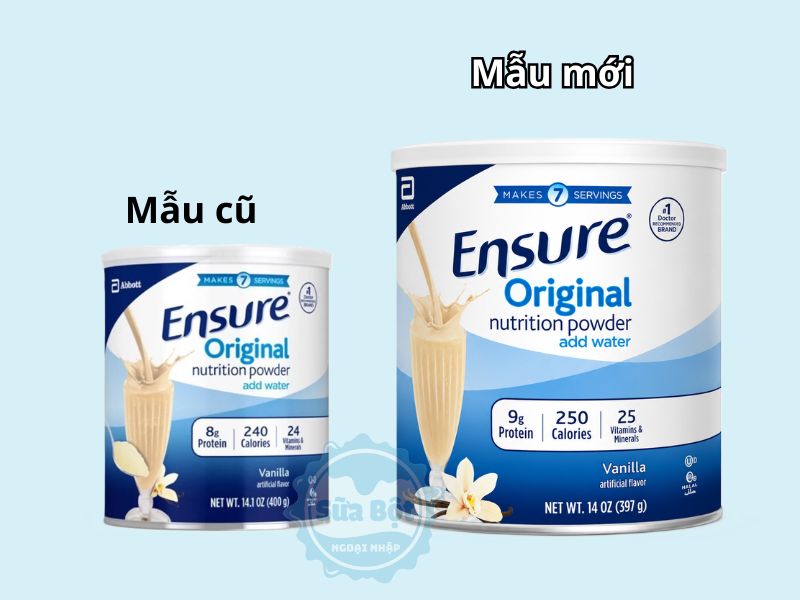 Sữa Ensure Original mẫu mới
