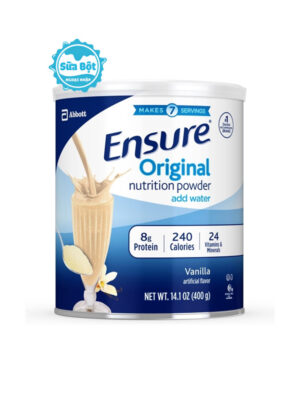 Sữa Ensure Original Nutrition Powder hương vani của Mỹ 400g