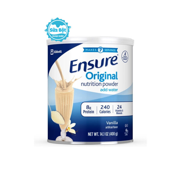 Sữa Ensure Original Nutrition Powder hương vani của Mỹ 400g