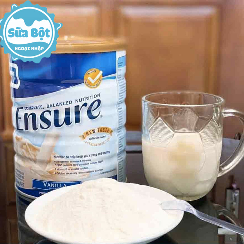 Có thể pha sữa Ensure Úc bằng nước đun sôi để nguội hoặc nước ấm ở nhiệt độ 40 độ C