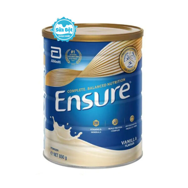 Sữa Ensure Úc Hương Vanila 850g