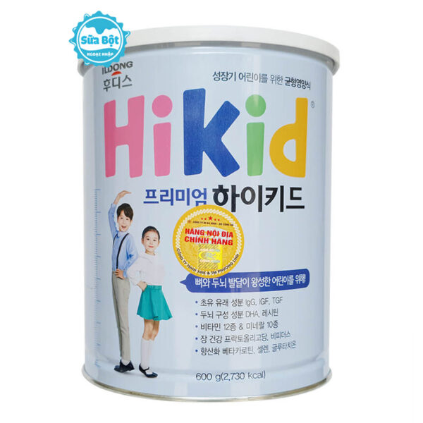 Sữa Hikid Premium tách béo Hàn Quốc 600gr (1-9 tuổi)