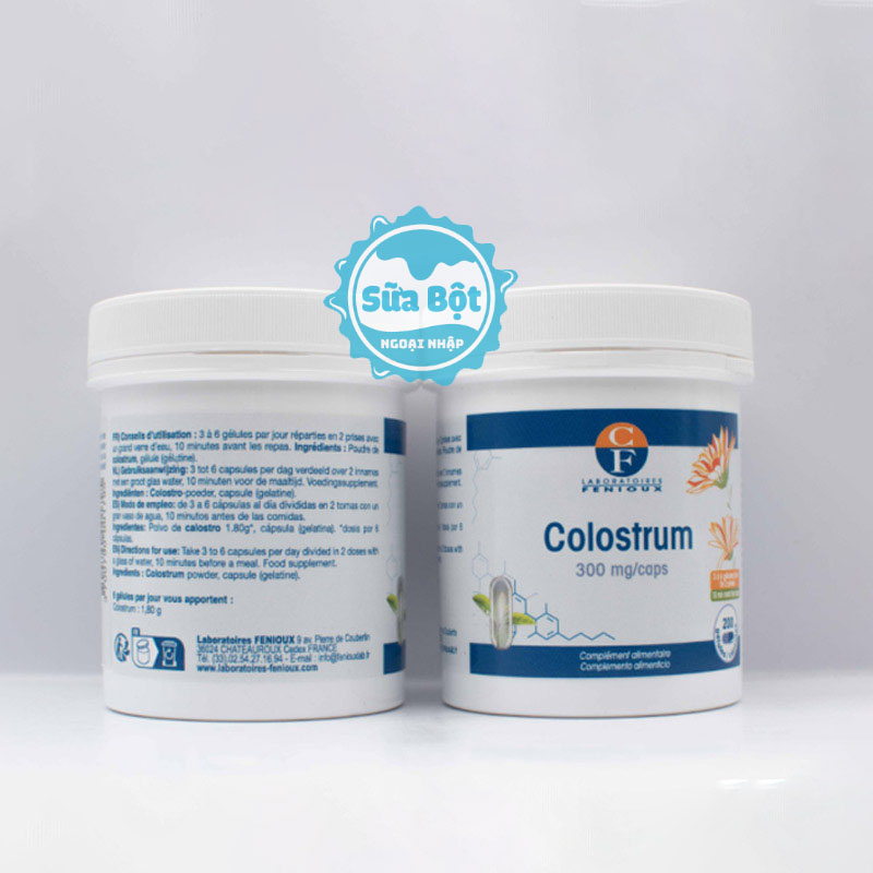 Sữa non Pháp Fenioux Colostrum chứa hàm lượng dinh dưỡng cao, nhiều kháng thể