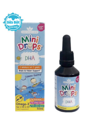 Giọt DHA Mini Drops Natures Aid Anh cho bé 50ml