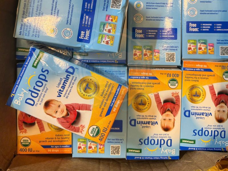 Dòng sản phẩm giọt uống Baby Ddrops Mỹ dễ dàng hấp thu đối với trẻ sơ sinh Dòng sản phẩm giọt uống Baby Ddrops Mỹ dễ dàng hấp thu đối với trẻ sơ sinh