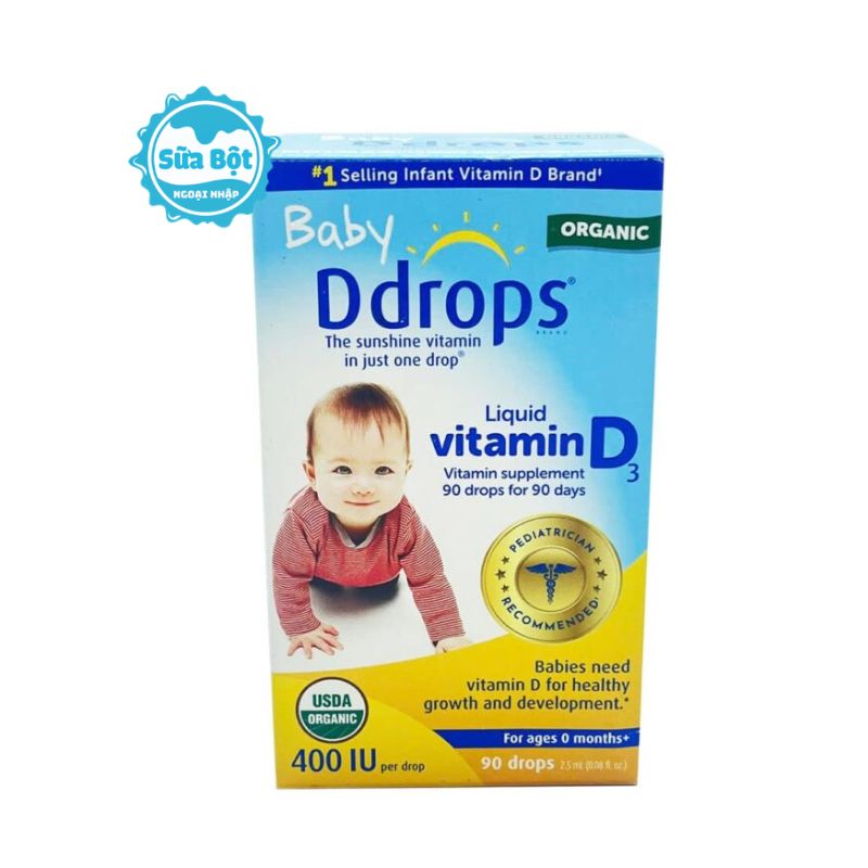 giot-uong-baby-ddrops-thump Giọt uống Baby Ddrops cung cấp Vitamin D3 cho trẻ sơ sinh 2,5ml của Mỹ
