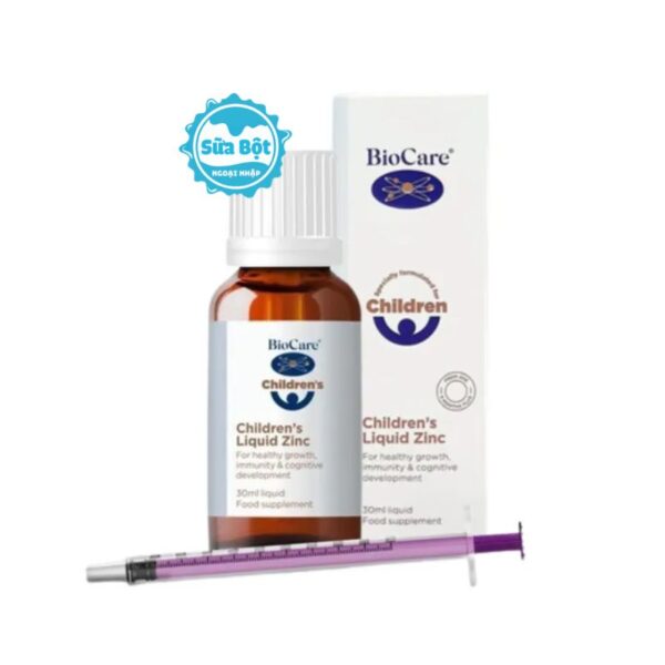 Kẽm dạng nước BioCare ZinC cho trẻ sơ sinh và trẻ nhỏ 30ml