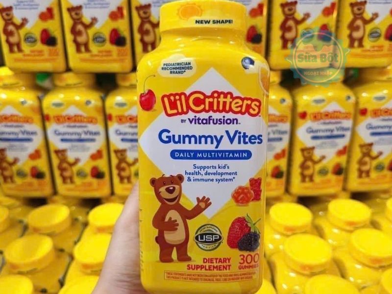 Kẹo dẻo gấu Lil Critters Gummy Vites bổ sung vitamin, khoáng chất Kẹo dẻo gấu Lil Critters Gummy Vites bổ sung vitamin, khoáng chất
