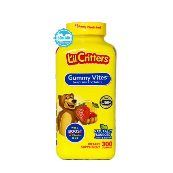 Kẹo dẻo gấu Lil Critters Gummy Vites bổ sung Vitamin (300 viên)