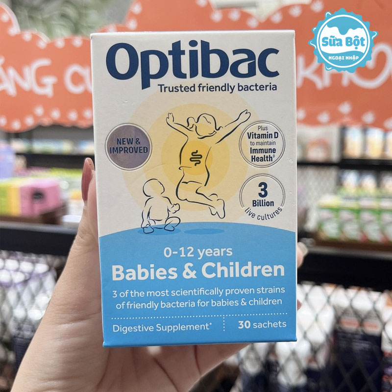Cách bảo quản men vi sinh Optibac Probiotics Babies & Children xanh dương