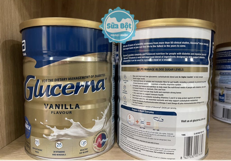 Sữa Glucerna Úc chứa hàm lượng chất dinh dưỡng cao, tốt cho người tiểu đường, tốt cho tim mạch