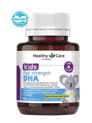 Viên dầu cá DHA Healthy Care cho bé hộp 60 viên của Úc