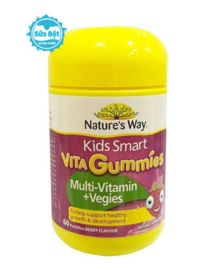 Kẹo dẻo Nature's Way Kids Smart Vita Gummies Multivitamin+Vegies 60 viên