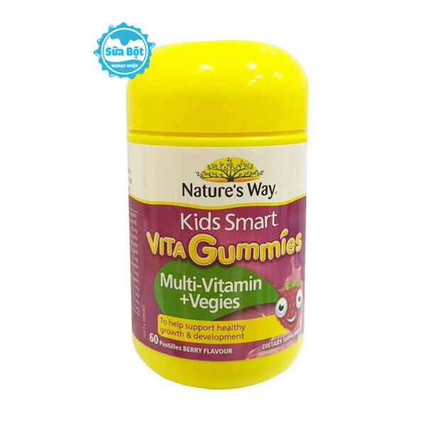 Kẹo dẻo Nature's Way Kids Smart Vita Gummies Multivitamin+Vegies 60 viên
