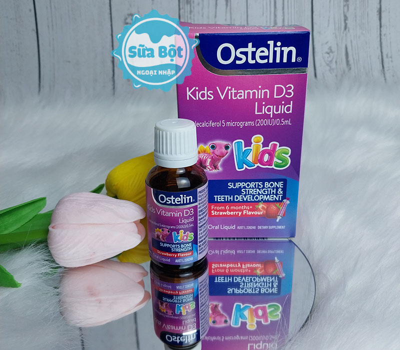 Sản phẩm Ostelin Kids Vitamin D3 Liquid dạng lỏng giúp dễ hấp thu hơn
