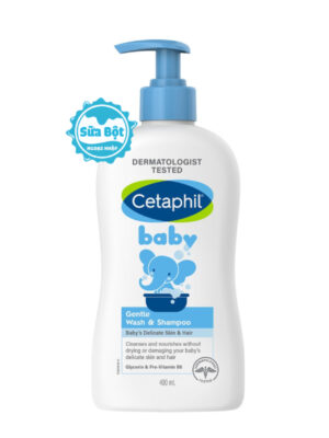 Sữa tắm gội Cetaphil Baby Gentle Wash & Shampoo của Mỹ 400ml