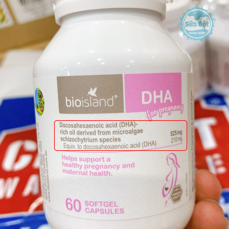 Sản phẩm chứa các loại DHA với hàm lượng đạt chuẩn, đáp ứng nhu cầu của mẹ và bé