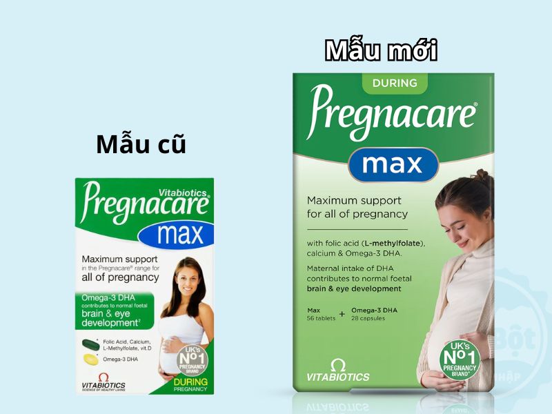 Vitamin bà bầu Pregnacare Max mẫu mới