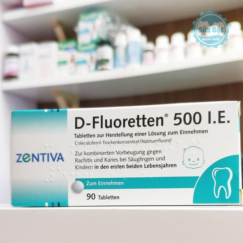 Sản phẩm Vitamin D Fluoretten 500 IE được chiết xuất từ tự nhiên, không chứa các thành phần hóa học