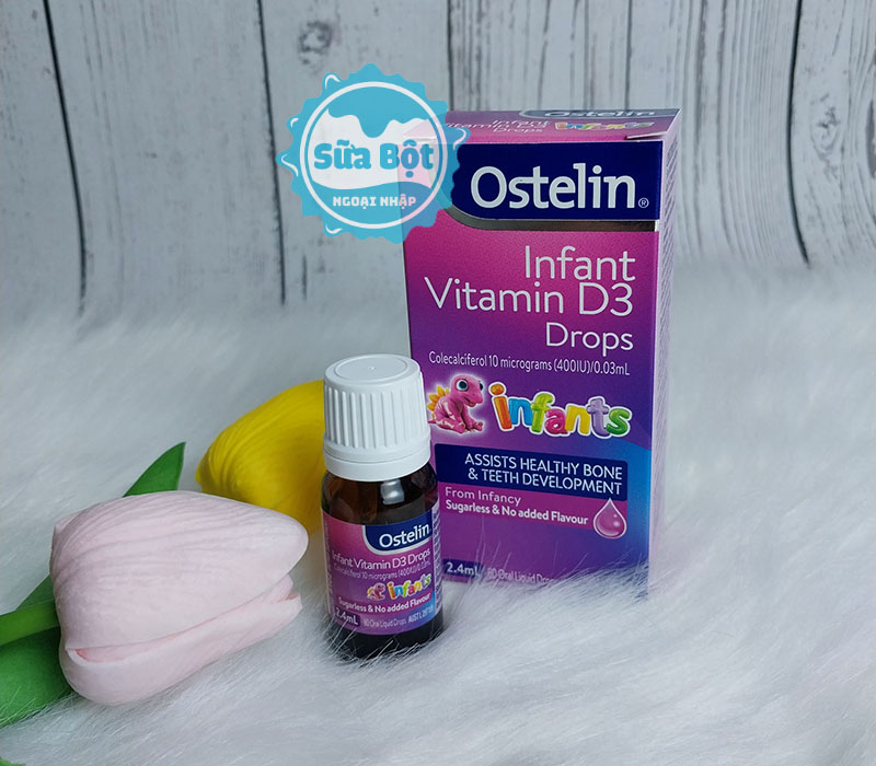 Ostelin Infant Vitamin D3 Drops sẽ giúp bổ sung vitamin D3 cho trẻ sơ sinh và trẻ nhỏ