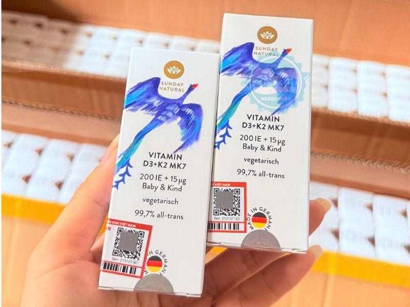 Vitamin D3 K2 MK7 Sunday Natural giúp hấp thụ canxi một cách tốt nhất