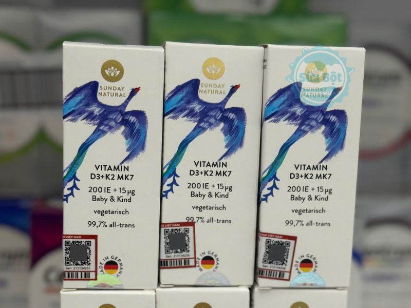 Sử dụng Vitamin D3 K2 MK7 Sunday Natural theo hướng dẫn của nhà sản xuất