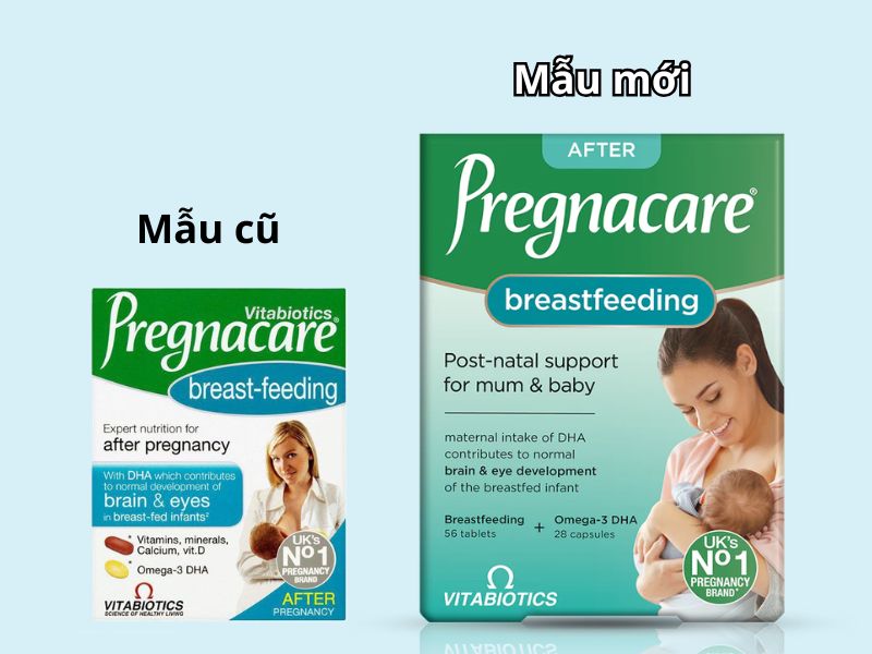 Cập nhật Pregnacare Breastfeeding mẫu mới