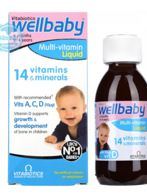 Vitamin tổng hợp Wellbaby Multi Vitamin Liquid 150ml của Anh