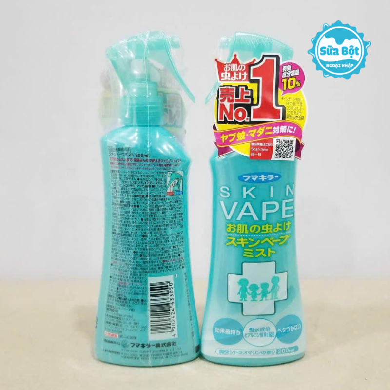 Cách bảo quản của xịt chống muỗi Skin Vape Xanh hương chanh Nhật Bản