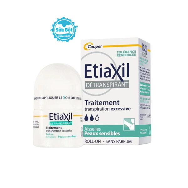 Lăn khử mùi Etiaxil xanh cho da nhạy cảm Pháp 15ml