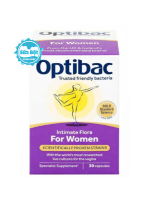 Men vi sinh Optibac Probiotics tím 30 viên của Anh - men vi sinh dành cho phụ nữ