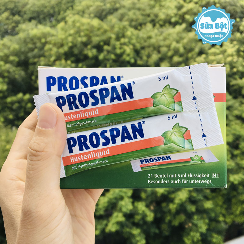 Sản phẩm siro ho Prospan của Đức được sử dụng cho những người đang bị bệnh viêm đường hô hấp