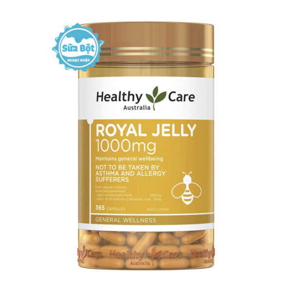 Sữa ong chúa Healthy Care Royal Jelly 1000mg của Úc (365 viên)