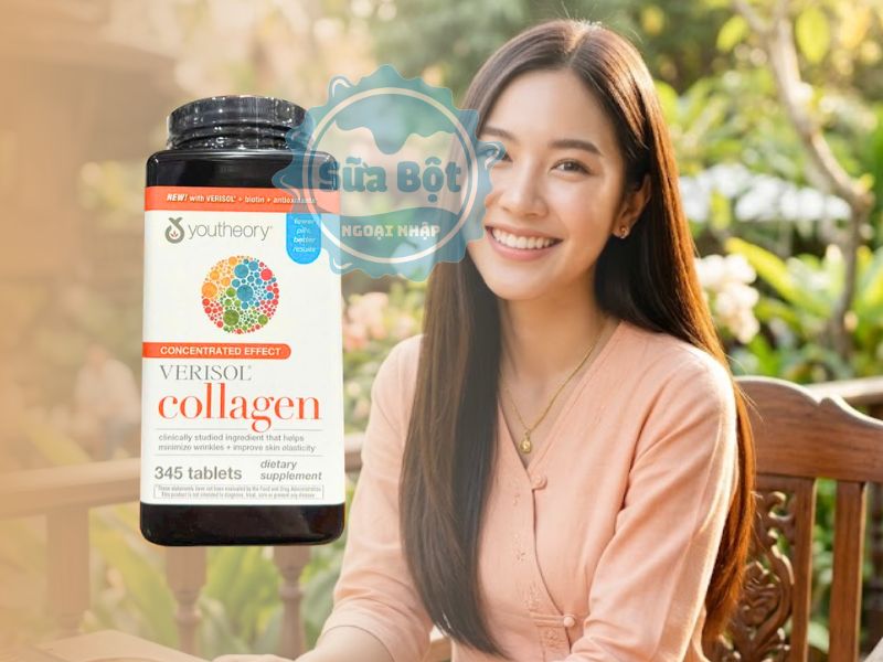 Viên uống Collagen Youtheory 345 viên làm giảm nếp nhăn, cải thiện độ đàn hồi của da