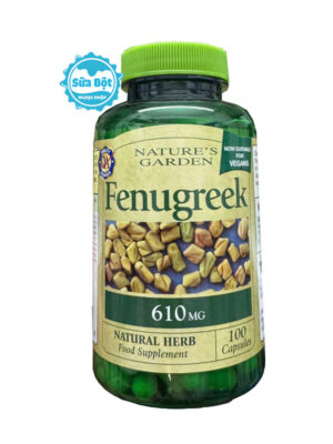 Viên uống lợi sữa cỏ Cari Fenugreek 610mg 100 viên