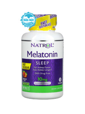 Kẹo ngậm ngủ ngon Natrol Melatonin 10mg của Mỹ (75 viên)