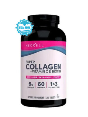 Viên uống NeoCell Super Collagen + C with Biotin 1000mg 360 viên của Mỹ