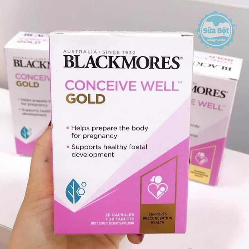 Conceive Well Gold Blackmores giúp chuẩn bị sức khỏe tốt cho chị em trước khi mang thai, tăng tỉ lệ thụ thai