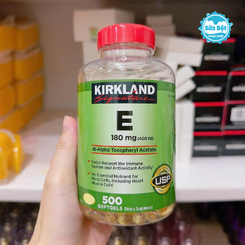 Cách bảo quản vitamin E Kirkland Signature 400 IU hộp 500 viên của Mỹ