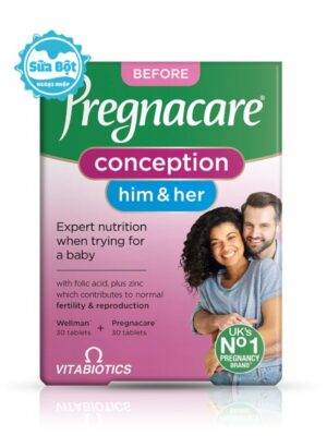 Viên uống hỗ trợ tăng thụ thai Pregnacare Him And Her UK 60 viên