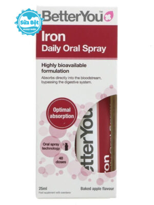 Sắt xịt Better You Iron Daily Oral Spray 25ml cho bé từ 1 tuổi