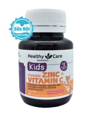 Viên nhai Healthy care Kids ZinC Vitamin C hộp 60 viên
