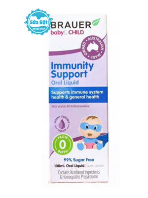 Siro Brauer Baby and Child Immunity Support tăng sức đề kháng 100ml của Úc